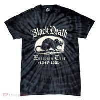 Black Death European Plague Rat Medieval History Tie-Dye T-Shirt thumb 0