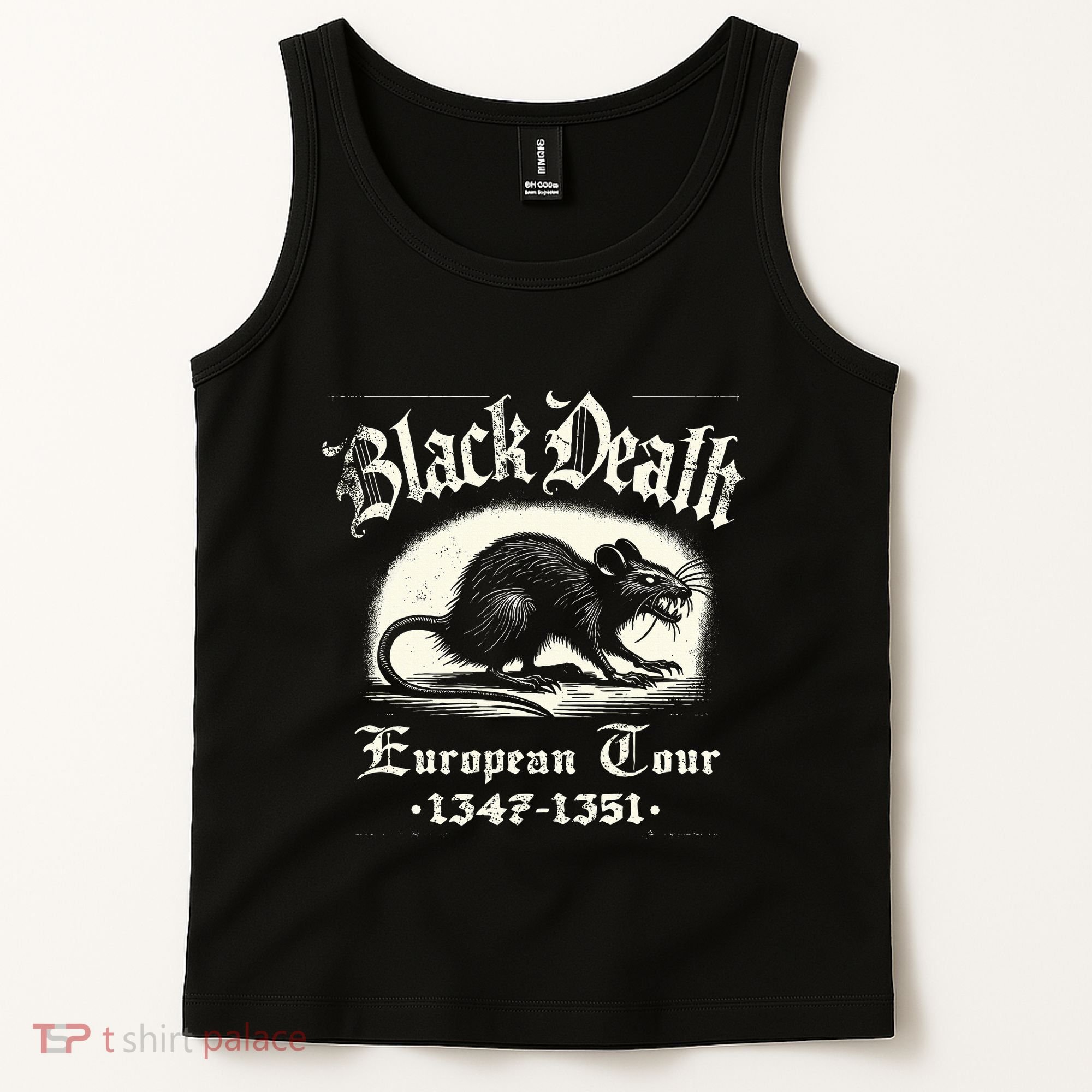 Black Death European Plague Rat Medieval History Tank Top