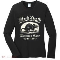 Black Death European Plague Rat Medieval History Women's Long Sleeve Shirt thumb 0