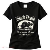 Black Death European Plague Rat Medieval History Women's T-Shirt thumb 0