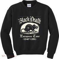 Black Death European Plague Rat Medieval History Kids Sweatshirt thumb 0