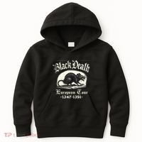 Black Death European Plague Rat Medieval History Kids Hoodie thumb 0
