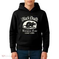Black Death European Plague Rat Medieval History Kids Hoodie thumb 4