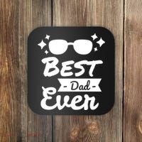 Best Dad Ever Cool Fathers Day Gift Coaster thumb 0
