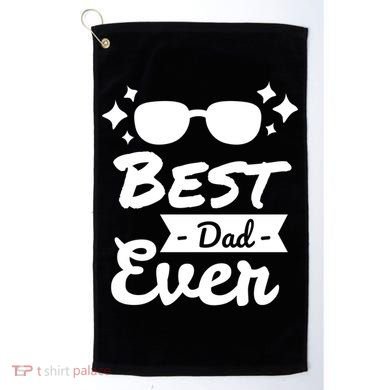 Best Dad Ever Cool Fathers Day Gift Golf Towel