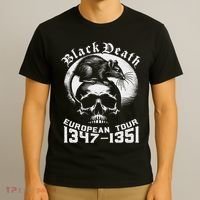 Black Death European Tour Plague Rat Medieval History T-Shirt thumb 3
