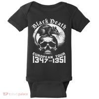 Black Death European Tour Plague Rat Medieval History Baby Bodysuit thumb 0