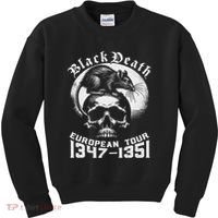 Black Death European Tour Plague Rat Medieval History Kids Sweatshirt thumb 0
