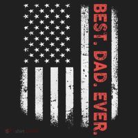 Best Dad Ever With US American Flag Gift For Fathers Day Tumbler thumb 3