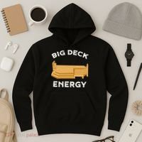 Big Deck Energy Backyard Deck Patio Funny Hoodie thumb 3