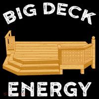 Big Deck Energy Backyard Deck Patio Funny Mousepad thumb 1