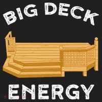 Big Deck Energy Backyard Deck Patio Funny Golf Towel thumb 3