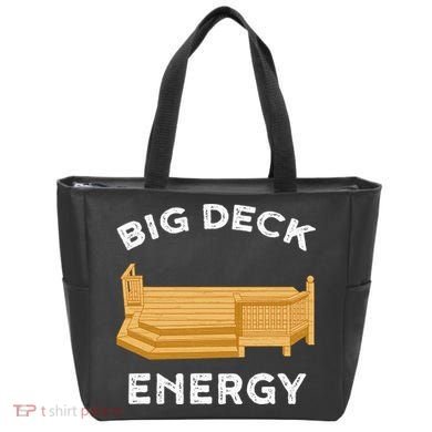 Big Deck Energy Backyard Deck Patio Funny Tote Bag