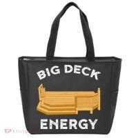 Big Deck Energy Backyard Deck Patio Funny Tote Bag thumb 0