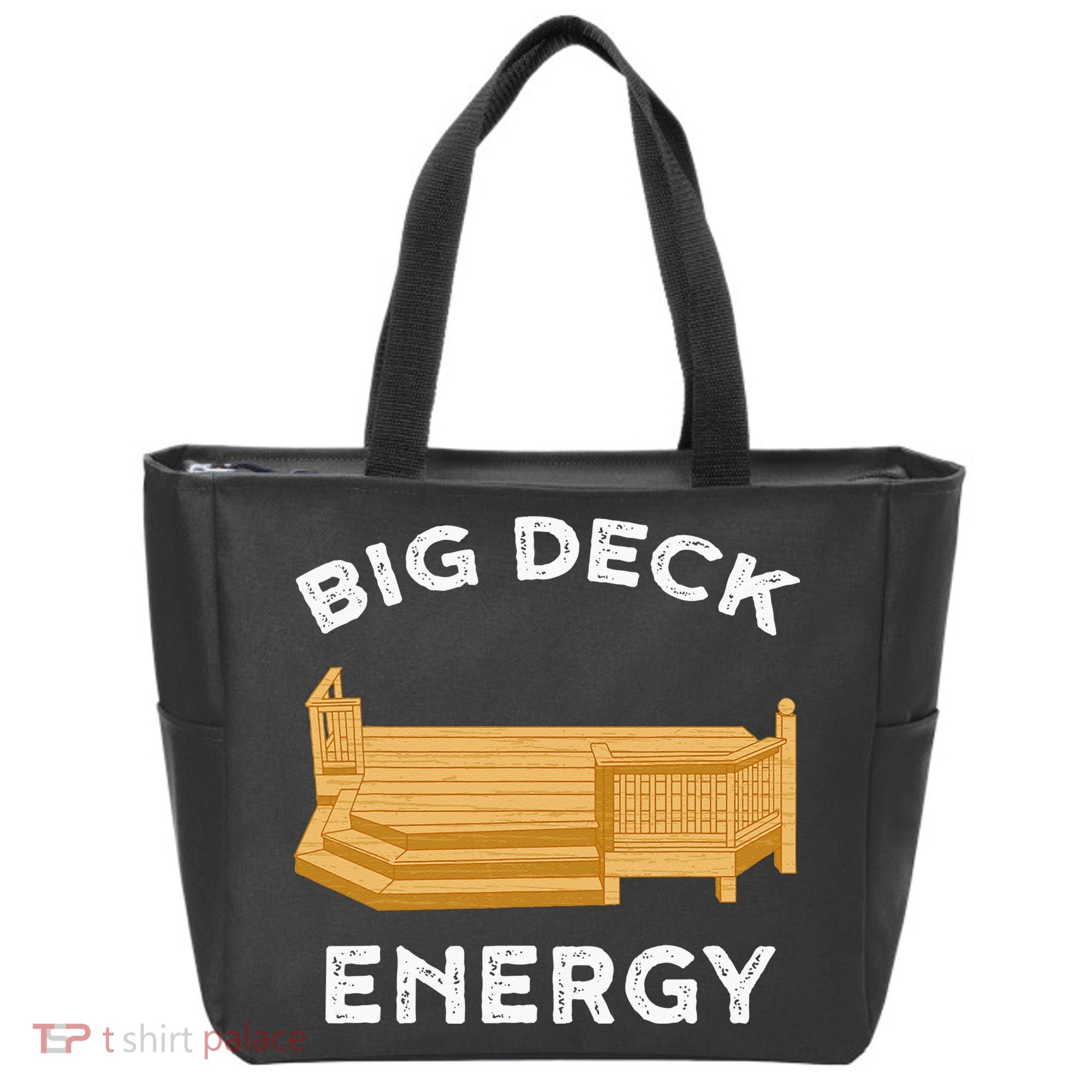 Big Deck Energy Backyard Deck Patio Funny Tote Bag