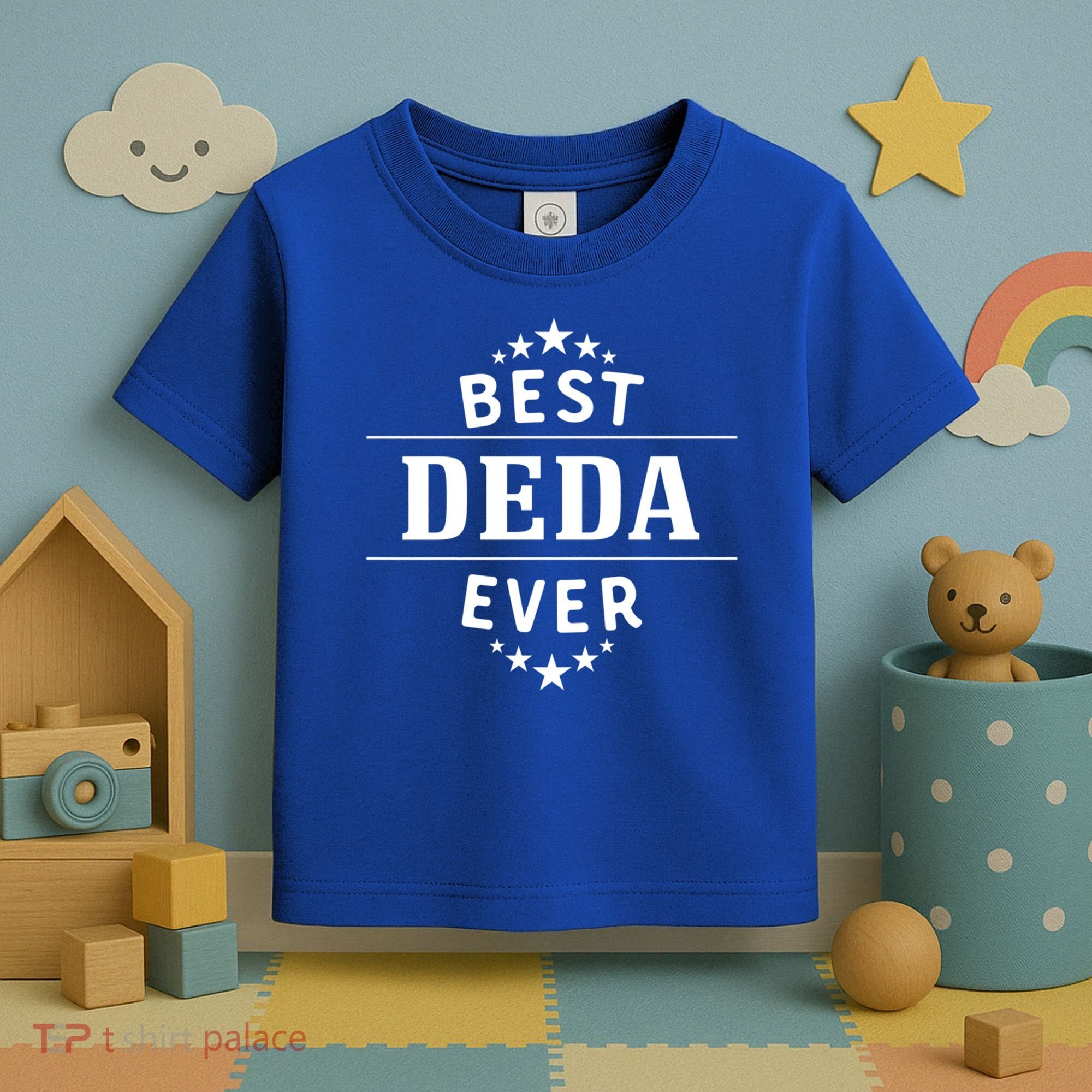 Best Deda Ever For Serbian Grandpa Gift Toddler T-Shirt