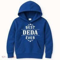 Best Deda Ever For Serbian Grandpa Gift Kids Hoodie thumb 0