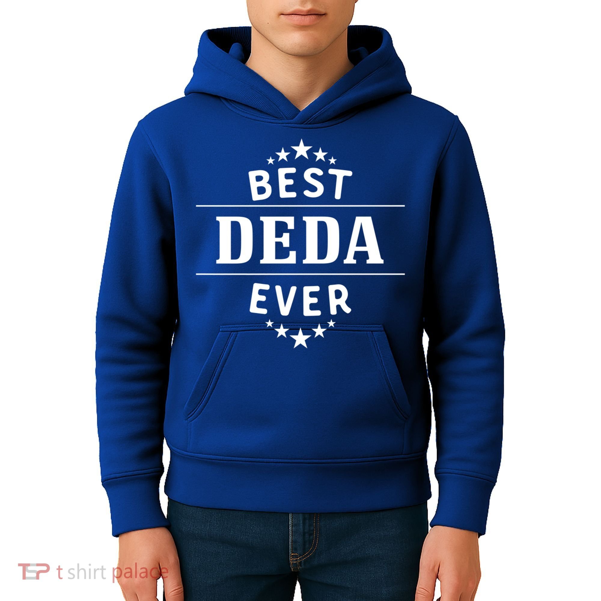 Best Deda Ever For Serbian Grandpa Gift Kids Hoodie