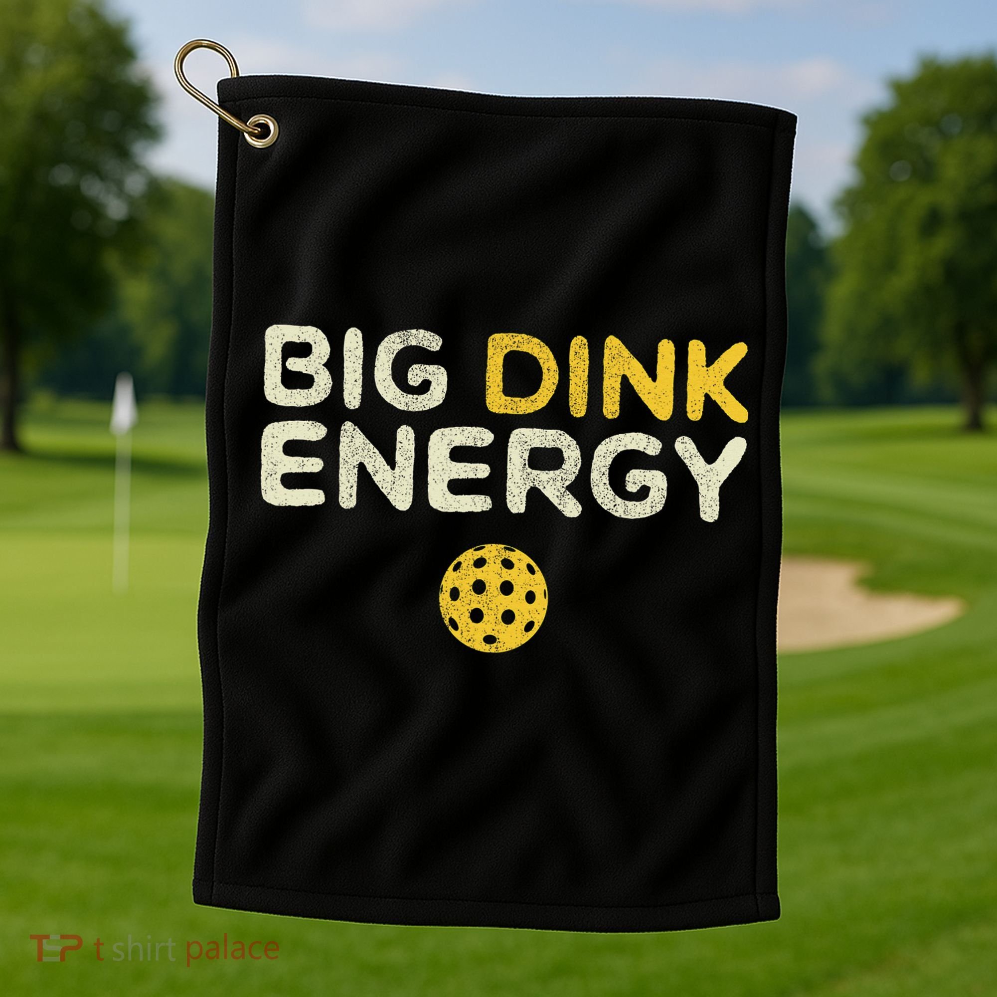 Big Dink Energy Pickleball Funny Pickle Ball Lover Golf Towel