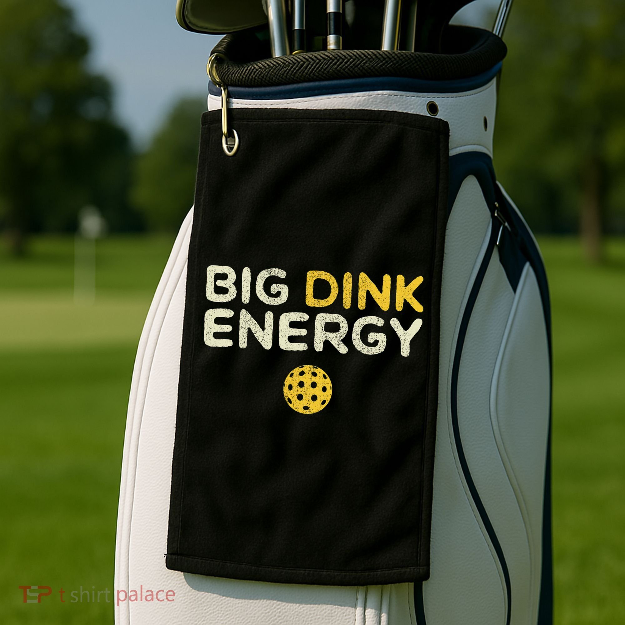 Big Dink Energy Pickleball Funny Pickle Ball Lover Golf Towel