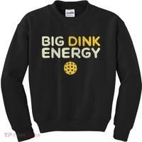 Big Dink Energy Pickleball Funny Pickle Ball Lover Kids Sweatshirt thumb 0