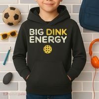 Big Dink Energy Pickleball Funny Pickle Ball Lover Kids Hoodie thumb 2