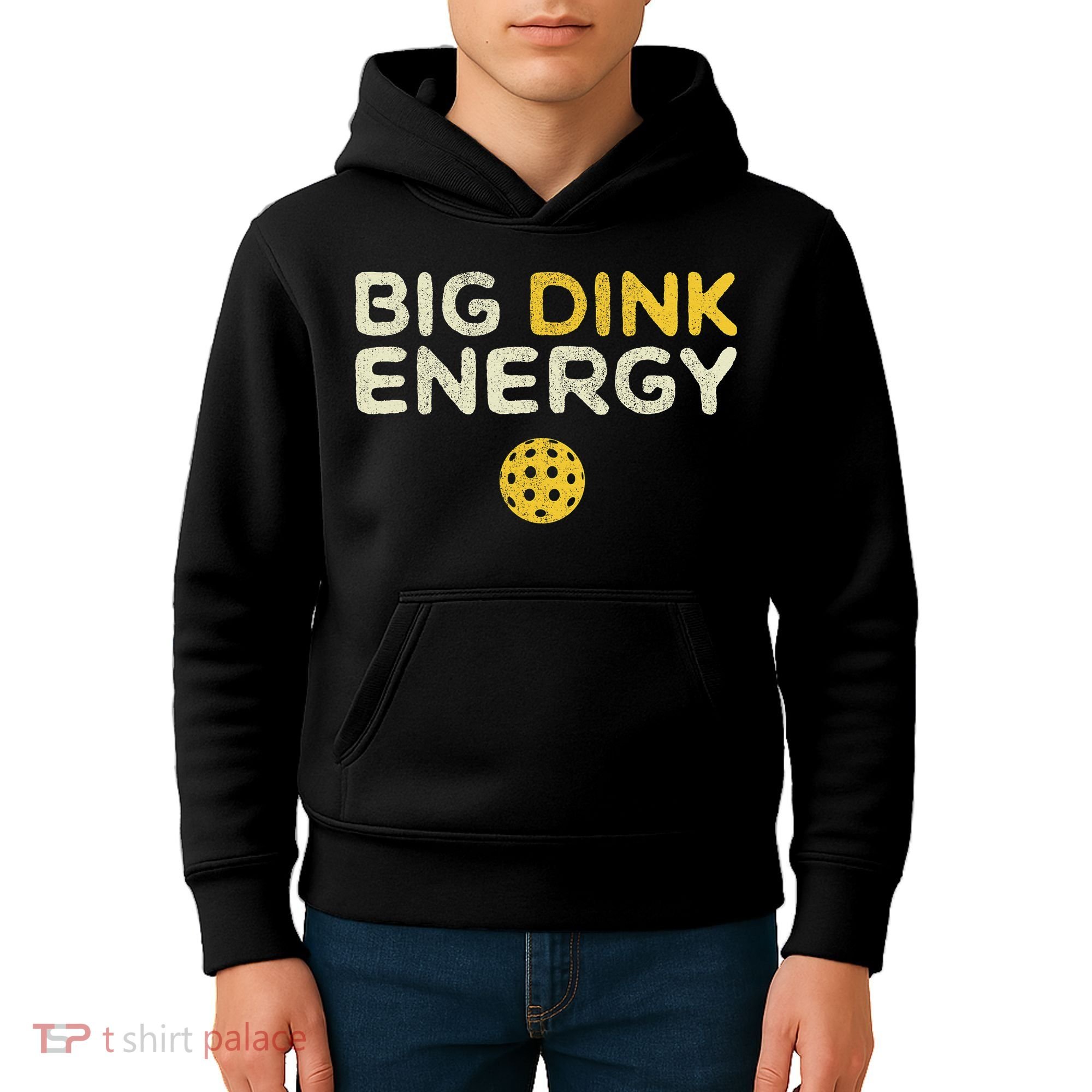 Big Dink Energy Pickleball Funny Pickle Ball Lover Kids Hoodie