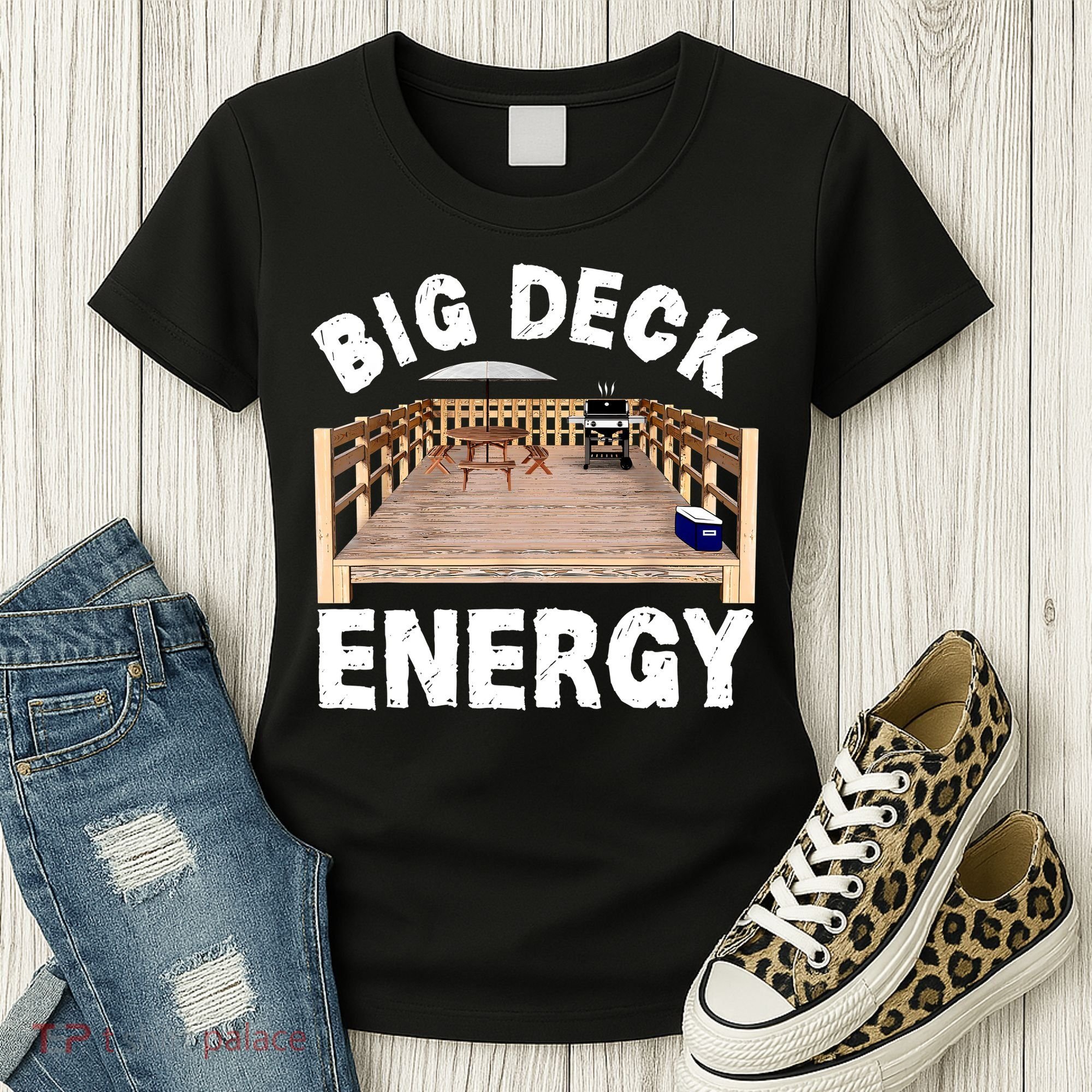 Big Deck Energy Funny Women's T-Shirt