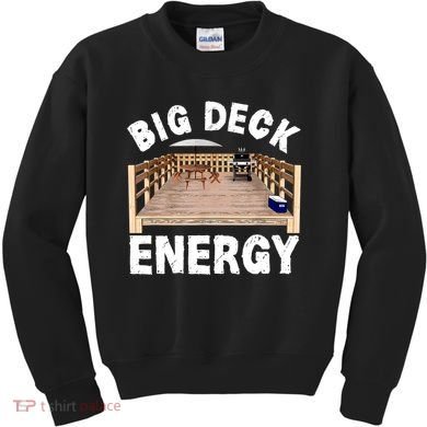 Big Deck Energy Funny Kids Sweatshirt
