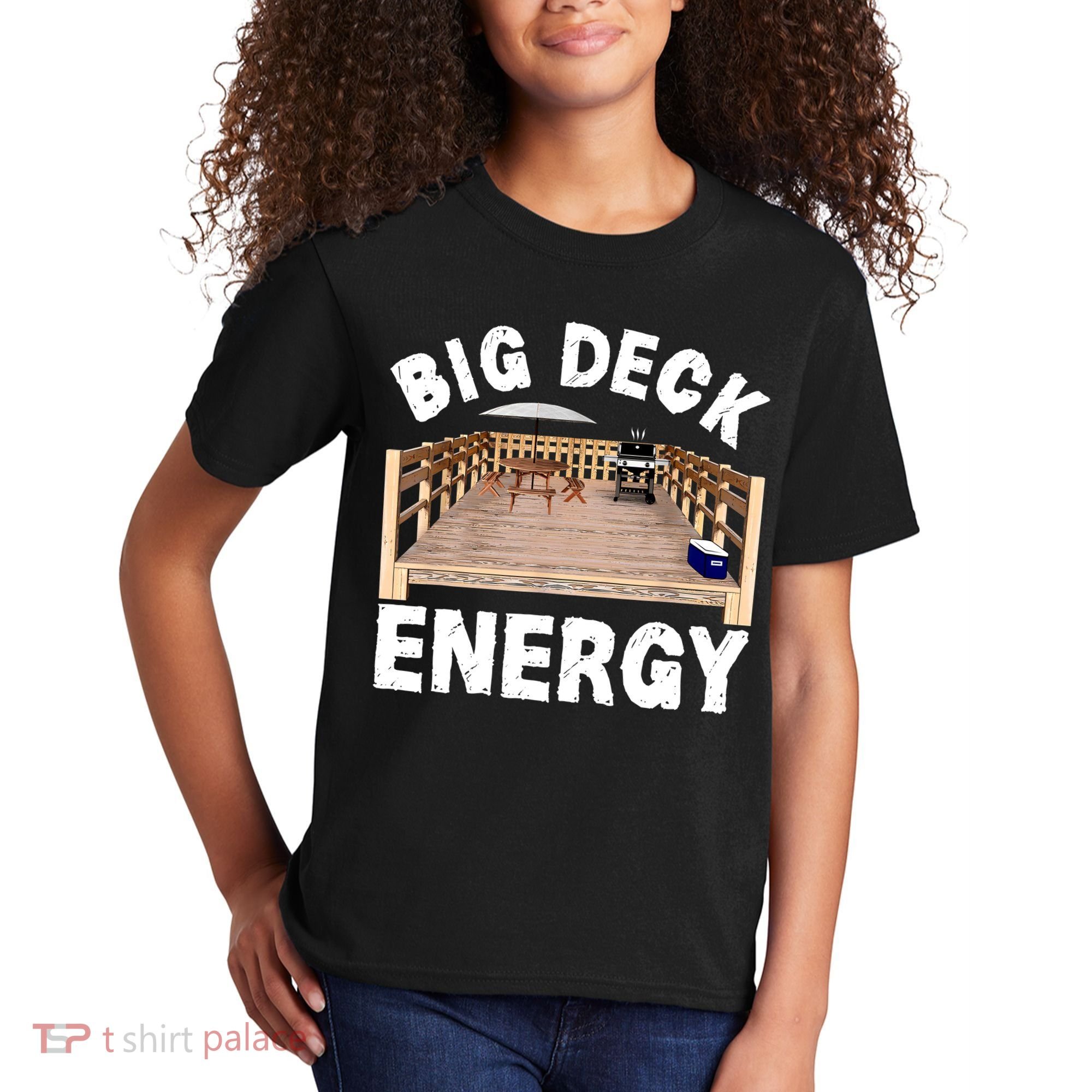 Big Deck Energy Funny Kids T-Shirt