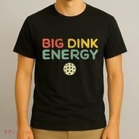 Big Dink Energy Funny Vintage Paddleball Pickleball Player T-Shirt thumb 3