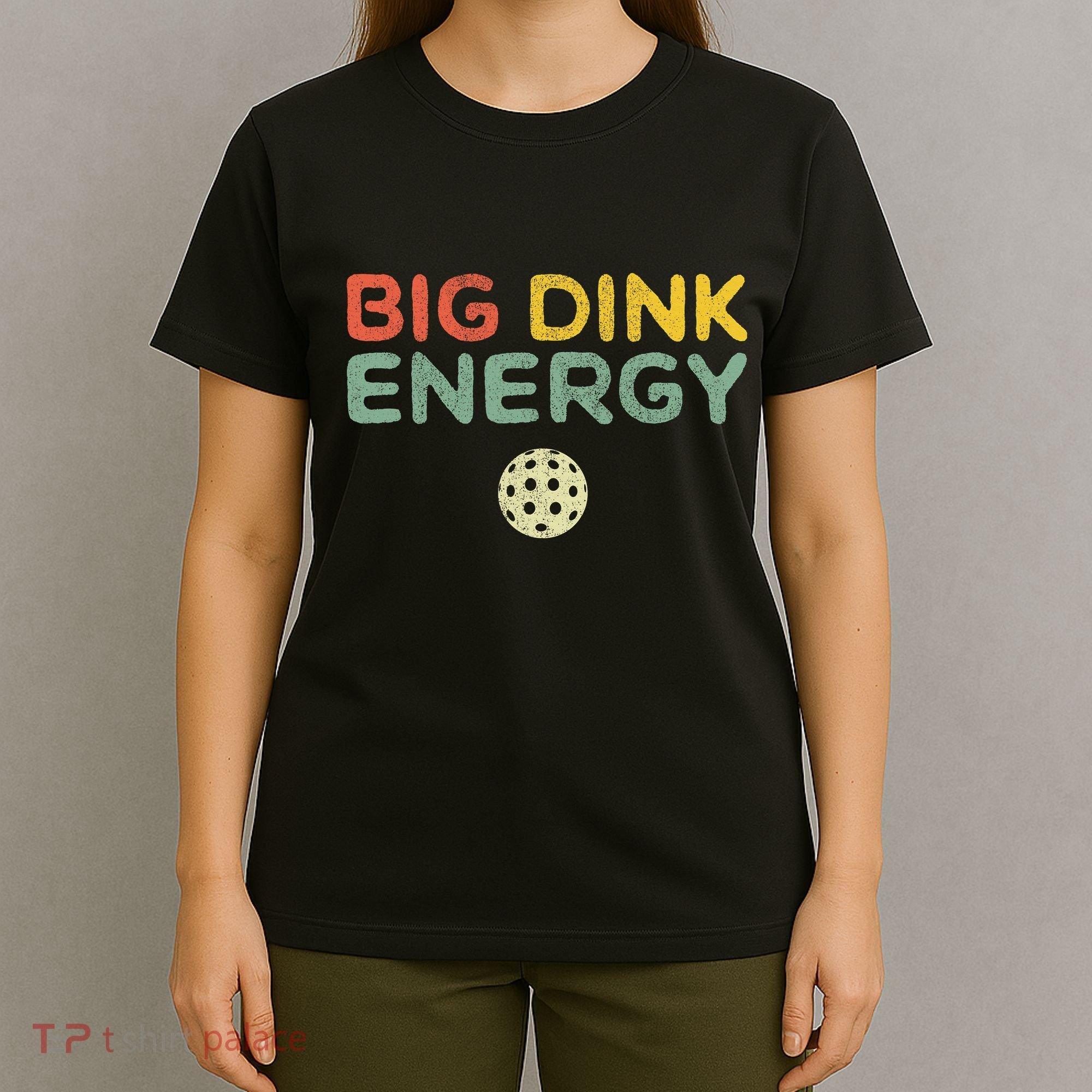 Big Dink Energy Funny Vintage Paddleball Pickleball Player T-Shirt