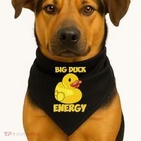 Big Duck Energy (For Dark Cloths) USA-Made Doggie Bandana thumb 1