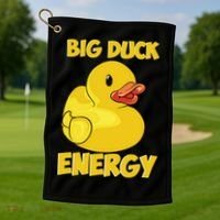 Big Duck Energy (For Dark Cloths) Golf Towel thumb 1