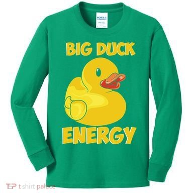 Big Duck Energy (For Dark Cloths) Kids Long Sleeve Shirt