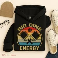 Big Dink Energy Funny Pickleball Mom Dad Hoodie thumb 4