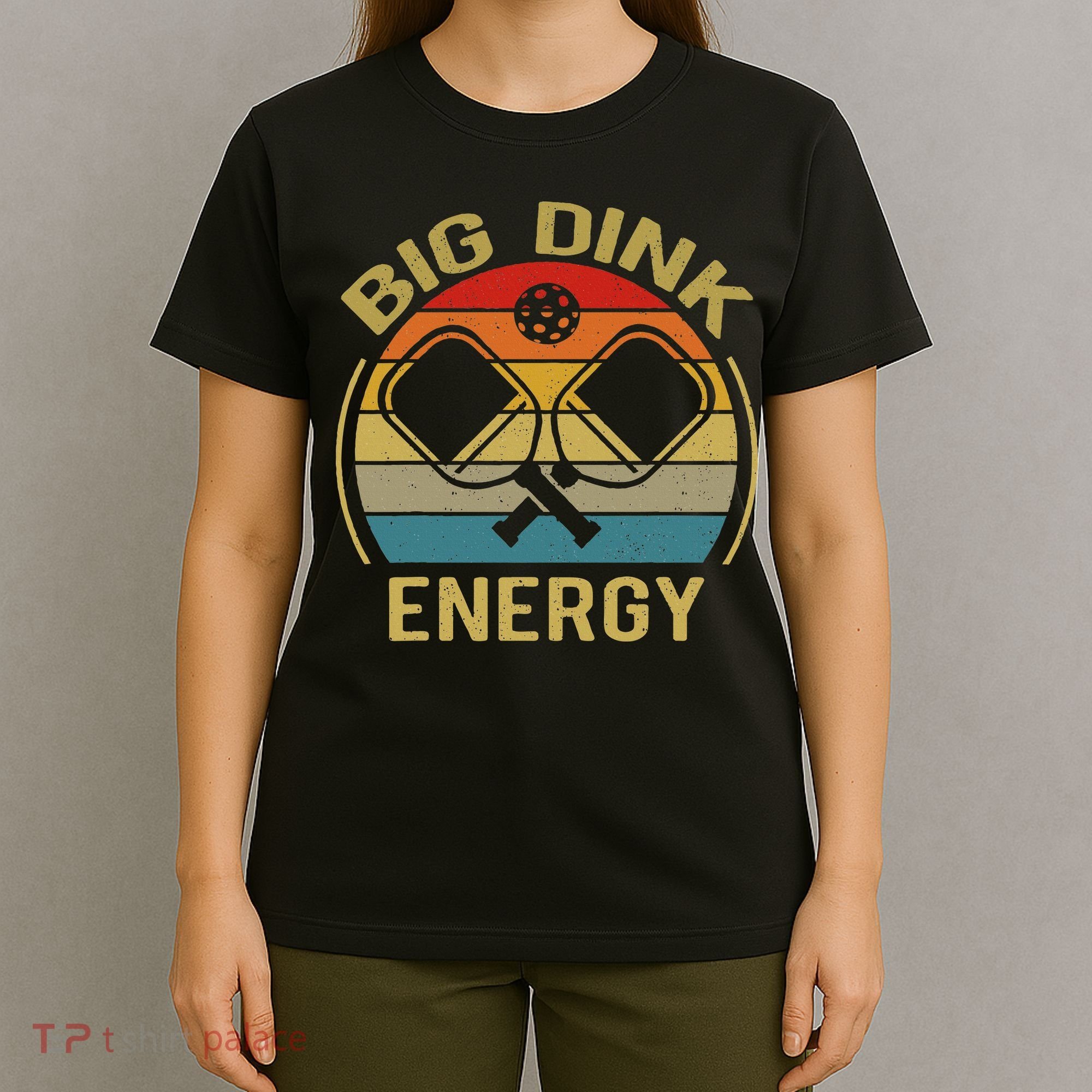 Big Dink Energy Funny Pickleball Mom Dad T-Shirt