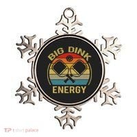 Big Dink Energy Funny Pickleball Mom Dad Ornament thumb 0