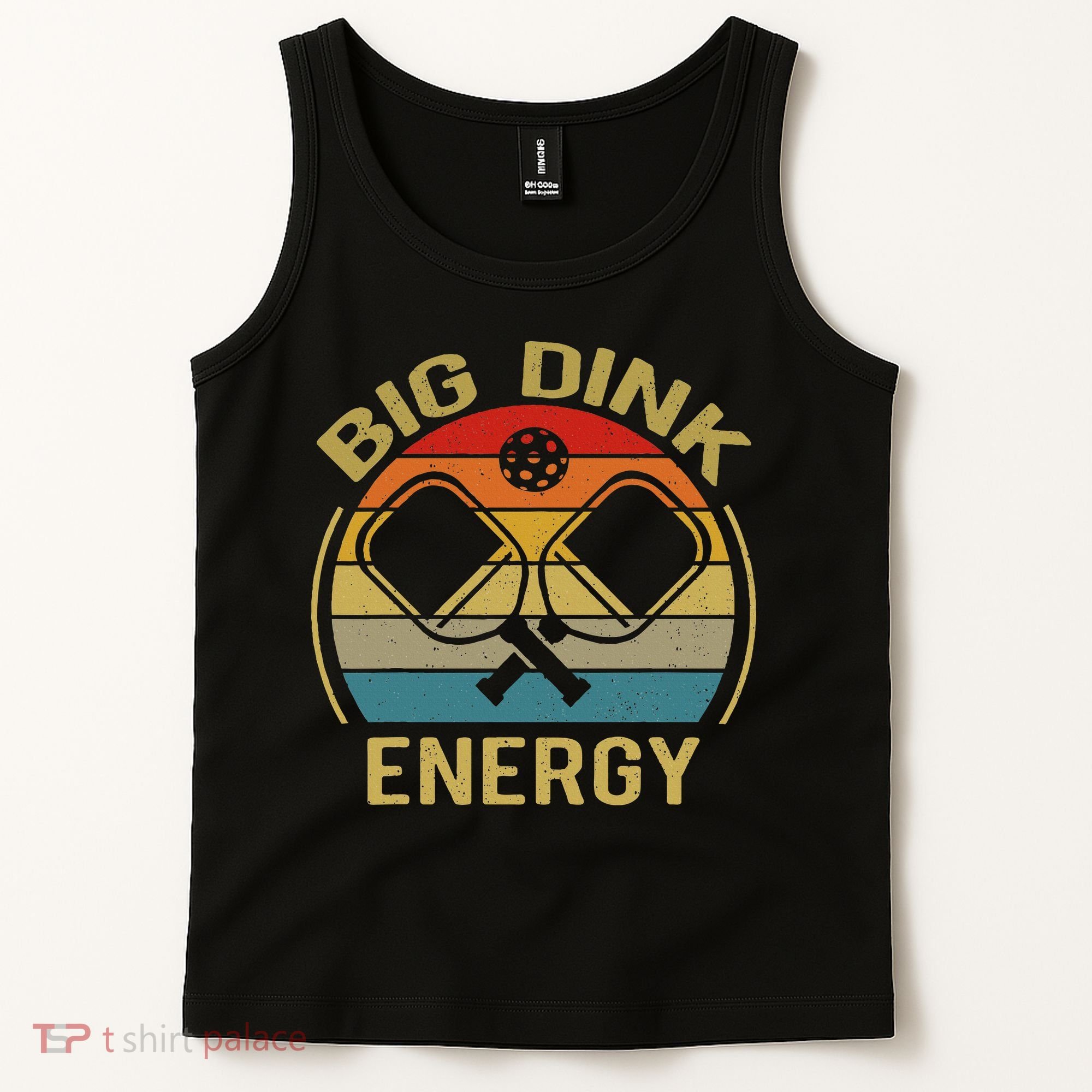 Big Dink Energy Funny Pickleball Mom Dad Tank Top
