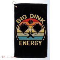 Big Dink Energy Funny Pickleball Mom Dad Golf Towel thumb 0
