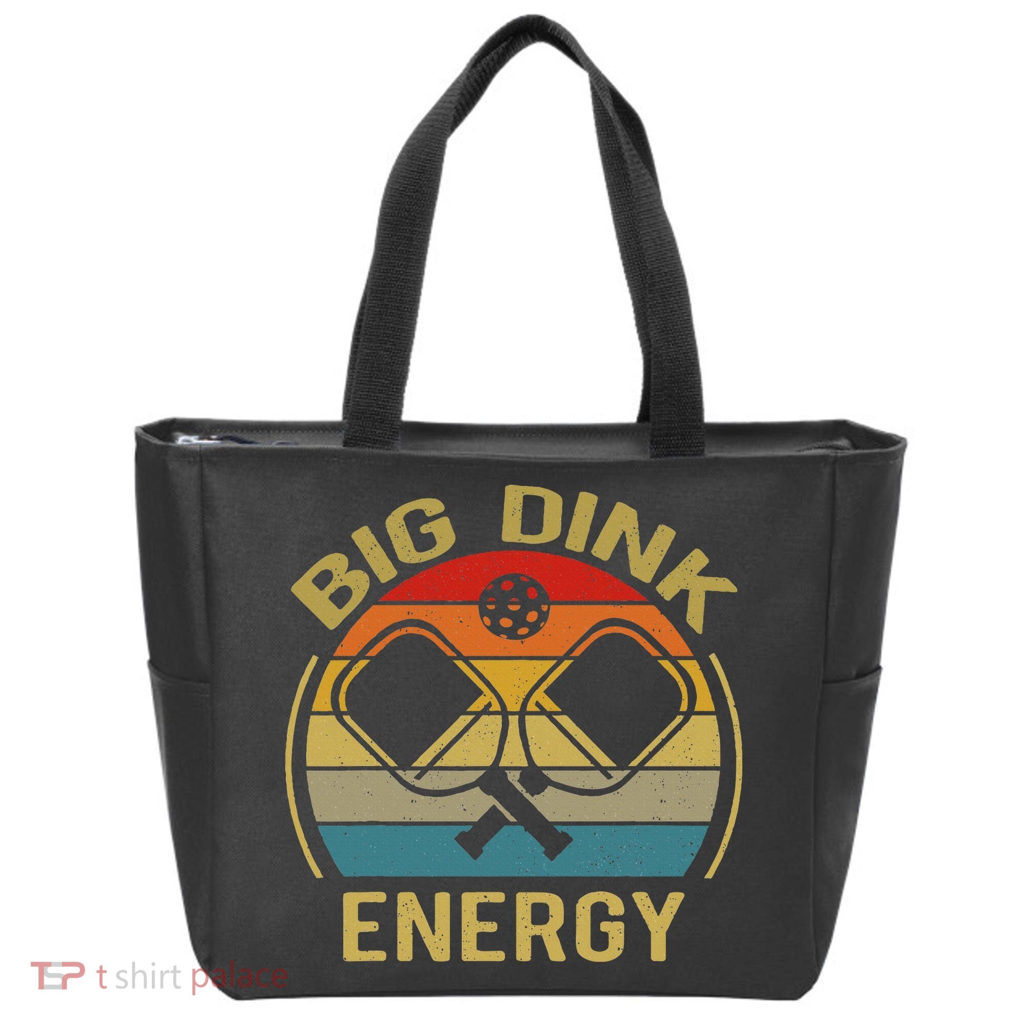 Big Dink Energy Funny Pickleball Mom Dad Tote Bag
