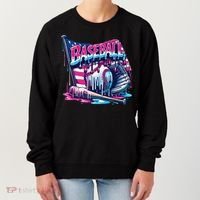 Baseball Drip For Ice Cream Drip Bat Baseball Women's Sweatshirt thumb 0
