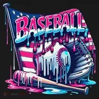 Baseball Drip For Ice Cream Drip Bat Baseball Bucket Hat thumb 4