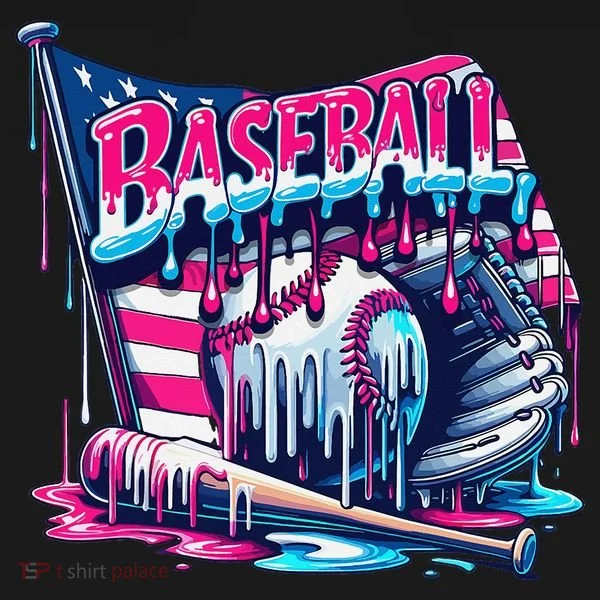 Baseball Drip For Ice Cream Drip Bat Baseball Bucket Hat