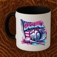 Baseball Drip For Ice Cream Drip Bat Baseball Coffee Mug thumb 2