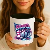 Baseball Drip For Ice Cream Drip Bat Baseball Coffee Mug thumb 3