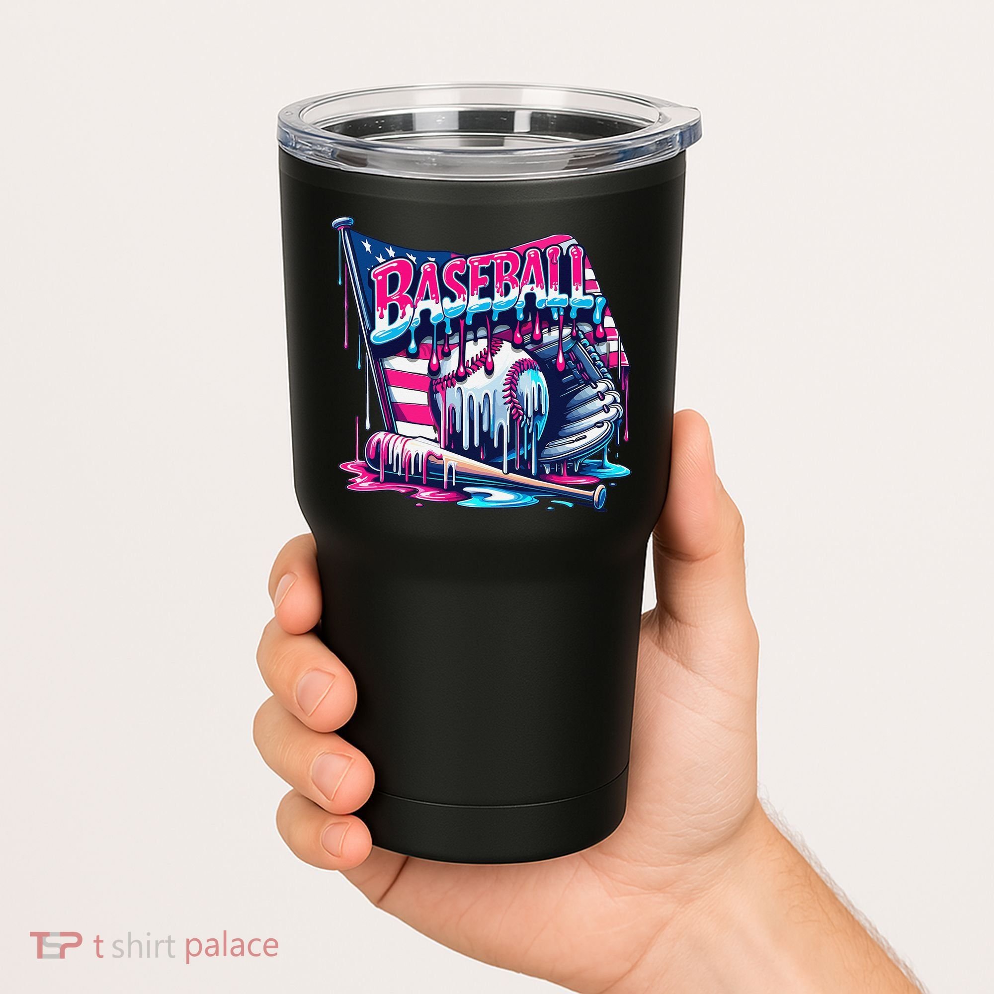 Baseball Drip For Ice Cream Drip Bat Baseball Tumbler