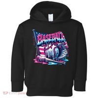 Baseball Drip For Ice Cream Drip Bat Baseball Toddler Hoodie thumb 0