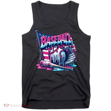 Baseball Drip For Ice Cream Drip Bat Baseball Tank Top