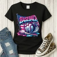 Baseball Drip For Ice Cream Drip Bat Baseball Women's T-Shirt thumb 3